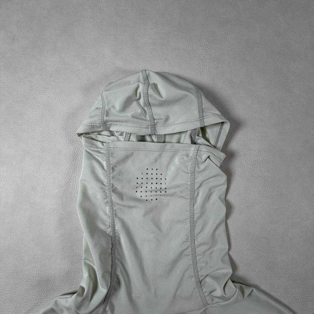 Aftco Mens Sun Hoodie Fishing Shirt Mask Hood Gaiter Sage Green Size Medium - Picture 12 of 13